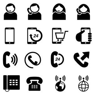 80 phone icons (Phone icon Pack) Logo Vector