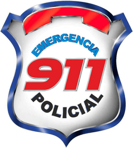 911 Emergencia Policial 3D Logo PNG Vector