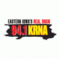 94.1 KRNA Eastern Iowa's Real Rock Logo PNG Vector