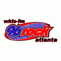 96 Rock WKLS FM Logo PNG Vector