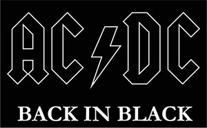 AC DC black Logo Vector