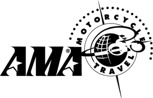 AMA Motorcycle Travel Logo Vector