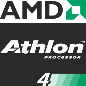 AMD Athlon 4 Processor Logo PNG Vector