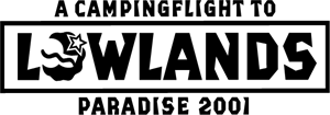 A Campingflight to Lowlands Paradise Logo Vector