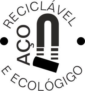 Aço Reciclável Logo PNG Vector