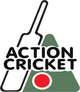 Action Cricket Logo Vector
