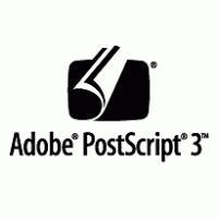Adobe PostScript 3 Logo PNG Vector