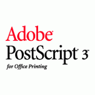 Adobe PostScript 3 Logo PNG Vector