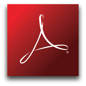 adobe acrobat icon vector