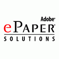 Adobe ePaper Solutions Logo PNG Vector