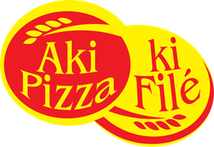 Aki Pizza ki Filé Logo Vector
