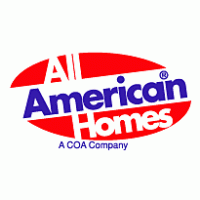 All American Homes Logo Vector