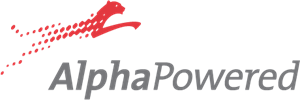 Alpha Powered Logo Vector