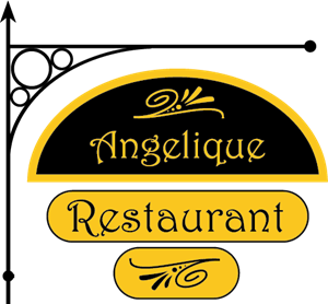 Angelique Restaurant Logo Vector