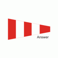 Answer Flag Logo PNG Vector
