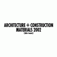 Architecture + Construction Materials 2002 Logo PNG Vector