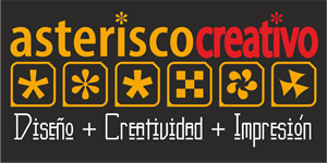 Asterisco Creativo Logo Vector