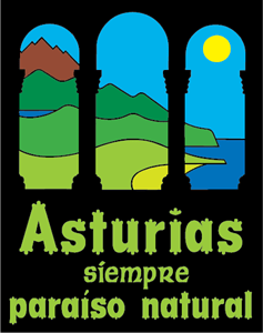 Asturias paraiso natural Logo Vector