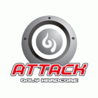 Attack only hardcore Logo Vector