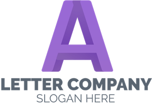 A Letter Company Logo PNG Vector