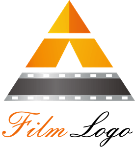 A Letter Film Logo Vector