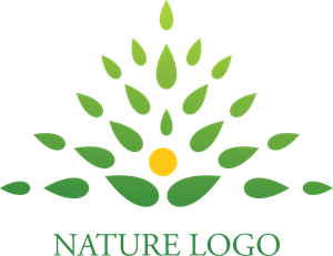 A Letter Nature Logo PNG Vector