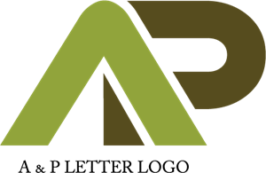 A P Letter Logo PNG Vector
