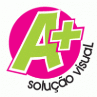A+ Solução visual Logo PNG Vector
