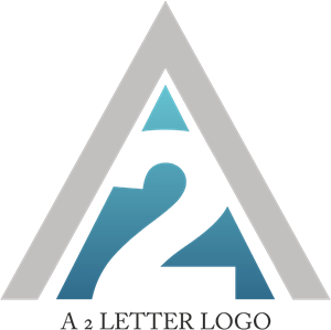 A2 Letter Design Logo PNG Vector