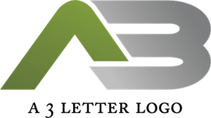 A3 Letter Design Logo Vector