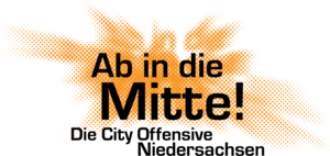 Ab in die Mitte! Die City-Offensive Niedersachsen Logo PNG Vector