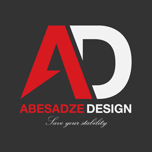Abesadze Design Reversed Logo PNG Vector