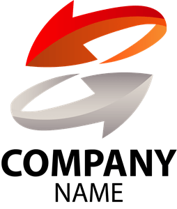 Abstract Arrow Company Shape Logo Vector