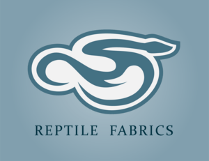 Abstract Blue White Reptile Fabrics Logo PNG Vector