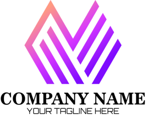 Abstract Colored Company Shape Logo PNG Vector