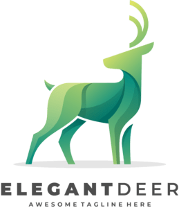 Abstract deer color Logo PNG Vector