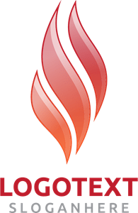 Abstract Flame Logo PNG Vector