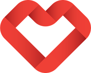 Abstract heart shape design Logo PNG Vector