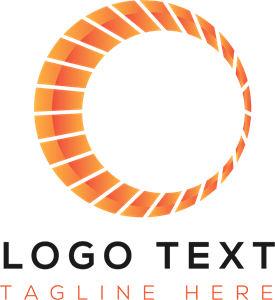 Abstract Orange Circle Logo PNG Vector
