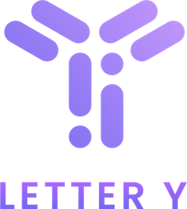 Abstract Purple Letter Y Logo PNG Vector
