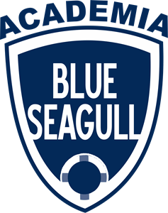 Academia Blue Seagull Logo Vector