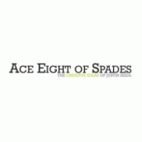 Ace Eight of Spades Logo Vector