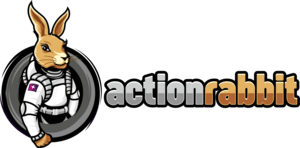 Action Rabbit Logo PNG Vector