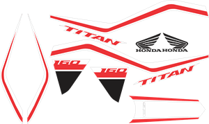 ADESIVO HONDA TITAN 160 2019 Logo PNG Vector