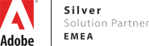 Adobe Silver Solutions Partner Logo PNG Vector