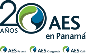 Aes Panamá 20 años Logo Vector