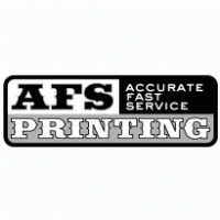 AFS Printing BW Logo PNG Vector