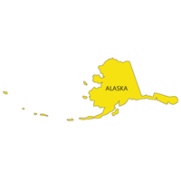 ALASKA MAP Logo Vector
