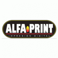 Alfa Print Logo Vector