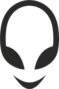 Alien headphones Logo PNG Vector